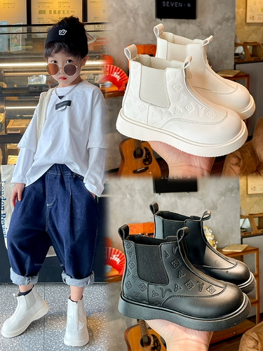 Martens, ботинки, модные детские короткие сапоги для мальчиков в английском стиле, осенние, тренд сезона, в британском стиле, мягкая подошва
