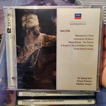 Out-of-print ELQ4804972 Waltons Vocal Works for King Belthazzars Banquet Solti Solti 2CD