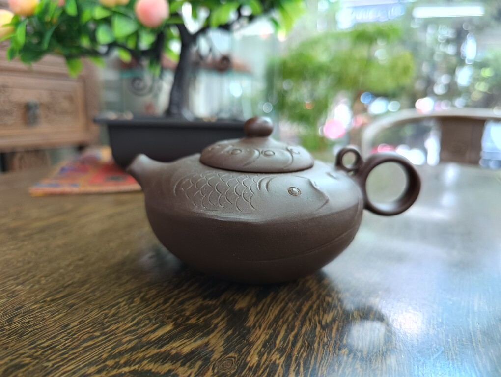 宜兴紫砂老一厂紫泥茶壶王慧茹紫砂壶作品国家级工艺师紫砂壶-Taobao-Tmall