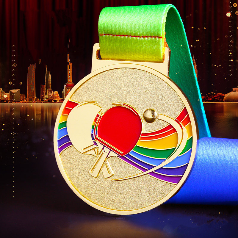 Games medal custom table tennis match gold medal production school children's medal listed metal memorial medal medal