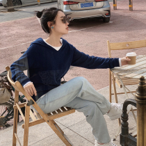 Zhao Fan - style Light - mouth luxury daily examination and white low - key seamless seamless cap cashmere shirt