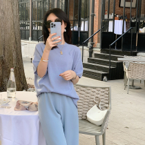 Zhao Zhi Features Free Temperature 100 % Goat Flexh and relaxed short sleeve knitted cashmere