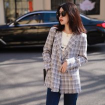 Zhao Jie - sized easy and clear hand - flowing wool wool weaves Welsh grain suits