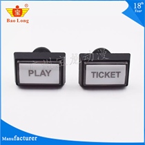 Accessories Rectangular illuminated push button switch Rectangular push button switch Ticket button accessories PLAY