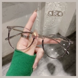 Французский портни Bell Ultra -светлые круглые очки для женщин литературные прозрачные серые очки Рамка.