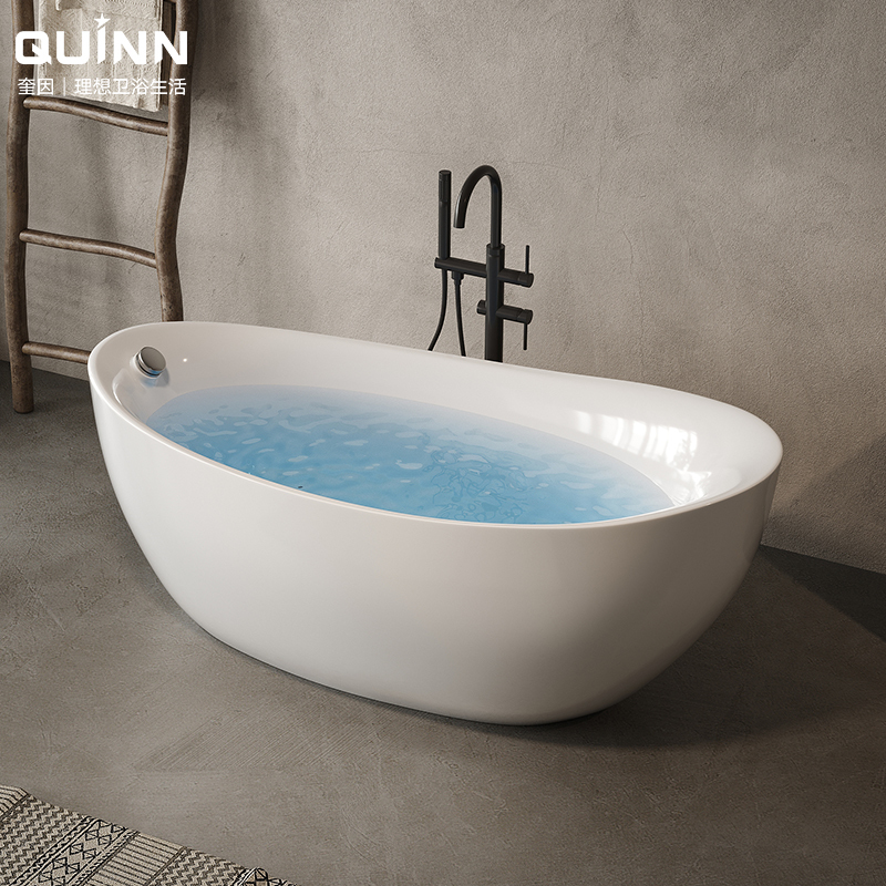 Quin Acrylic Bathtub Integrated Seamless Hotel Home B&B Internet Celebrity Japanese Independent Bathtub Single and Double Bathtub