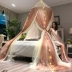 2019 Các mã hóa mạng mới nhà dày đỏ lưới trần mái vòm 1.8m 1,5m giường mét giường đôi công chúa phong cách - Lưới chống muỗi màn cửa chống muỗi Lưới chống muỗi