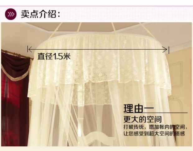 Giải phóng mặt bằng mái vòm cửa lưới chống muỗi tròn 1,2 / 1,5 / 1,8 / 2m mét khăn trải giường đôi lắp đặt miễn phí mùng ngủ treo tường