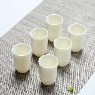 DeHua white porcelain smell cup set ceramic single Cup kung fu tea ceremony tea ceremony tea accessories tea cup tea cup special offer
