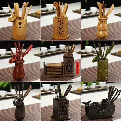 Bamboo Tea Ceremony Six Gentleman Set Tea Tan Accessories Kung Fu Tea Set Ebony Tea Ceremony Solid Wood Tea Ceremony