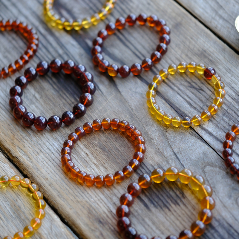 Flowing Light Raw Burmese Amber, Golden Amber, Brown Amber, Tea Amber, Blue Amber, Etc. Natural Amber Bracelets, Spiritual Energy.