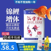 Full house red carp feed red and color fish food ornamental fish goldfish carp carp fish carp fish do not muddy water spirulina fish food