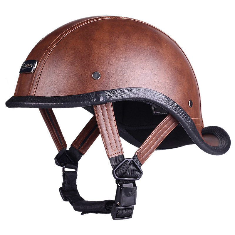 [USD 91.73] Japanese retro scooping helmet male electric motorcycle half helmet female riding