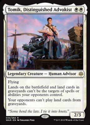 Tomic, Outstanding advocate of the Magic Storm, War of Sparks in English