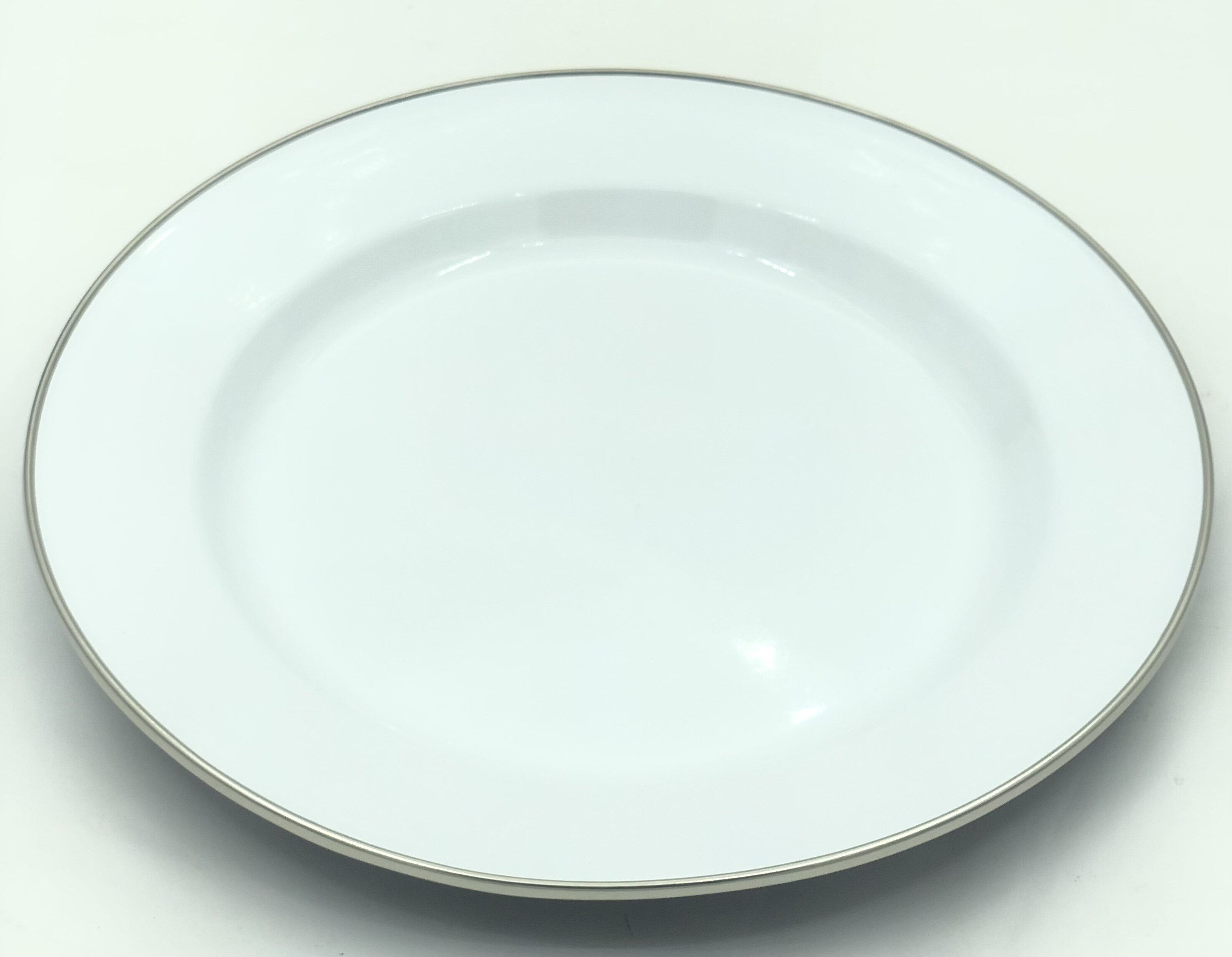 Enamel camping plate fruit plate thickened and enlarged swing plate disc solid color glaze color enamel plate new product foreign trade original single