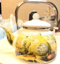  Enamel enamel Teapot Afternoon tea single pot Tea set pot thickened kettle out Korean induction cooker heating foreign trade tail list