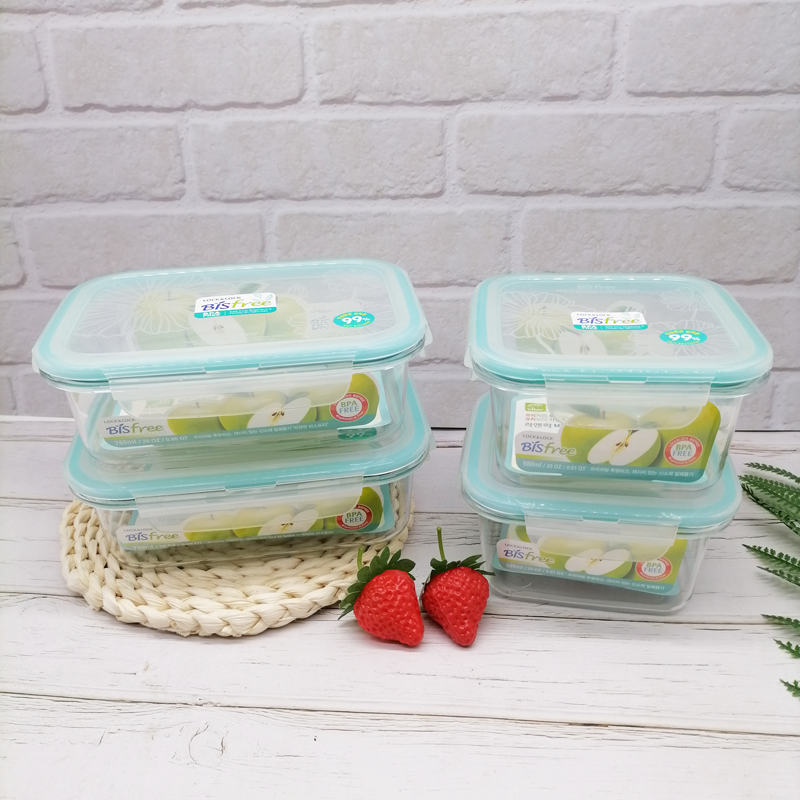 Music Buckle Music Buckle Fruit Plastic Lunch Box Microwave sealed box office lunchbox portable tritan refreshing box