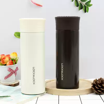 Music clasp stainless steel thermos cup set small and simple Cup portable business straight Cup men and women water Cup
