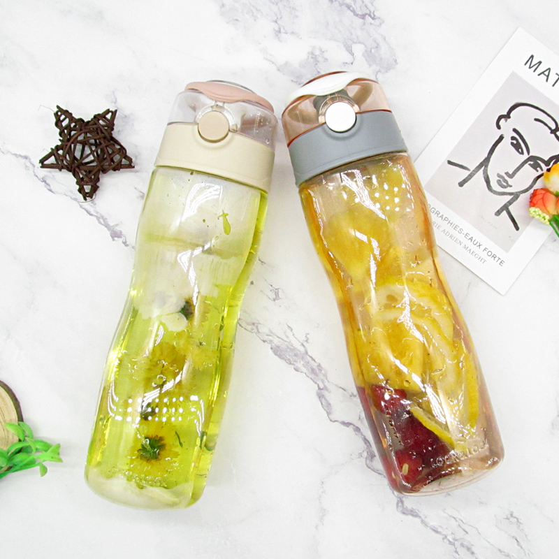 Music Buckle Music Buckle Tritan Han Style Sports Water Cup Pink Plastic Student Accompanying Cup Portable 750ml ABF650