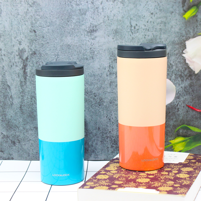 Music Buckle Music Buckle Stainless Steel Vehicular Cup Fashion Brief Office Men Business Creative Vacuum Outdoor Insulated Water Cup