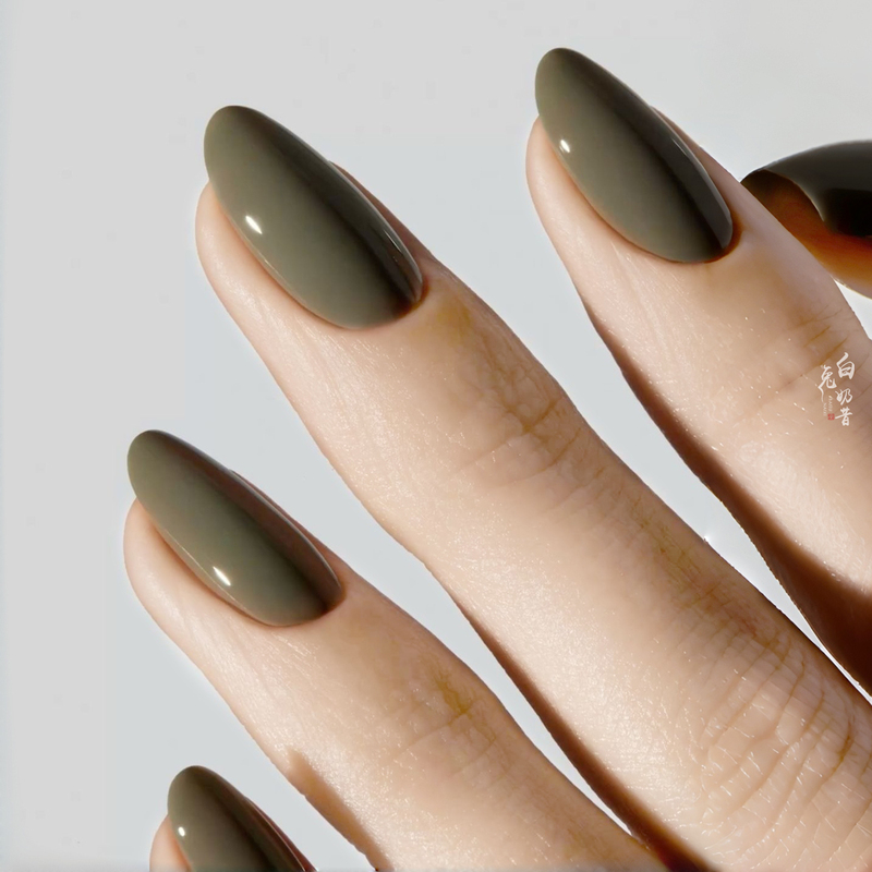Wasteland Style Grayish Moss Green White Rabbit Milkshake Zoya Nail Polish Charli Brightening Olive Green Zp807 No-Bake