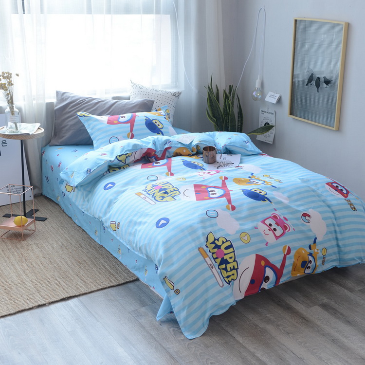 Super Fly Man Trẻ em Bộ đồ giường trẻ gói Bedding phim hoạt hình và các sản phẩm bông vườn ươm giường cũi - Bộ đồ giường trẻ em chăn ga gối đệm cho bé gái	