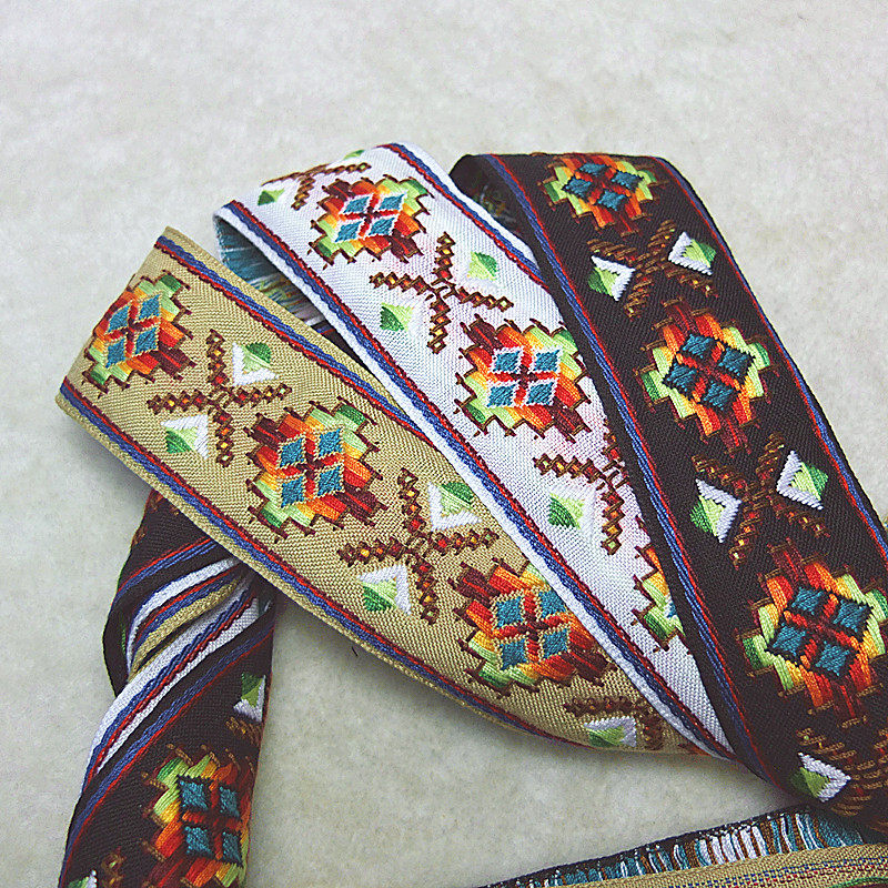 Bai Cai Hui advanced embroidery ethnic style vintage lace jacquard ribbon accessories Featured stage clothing accessories accessories