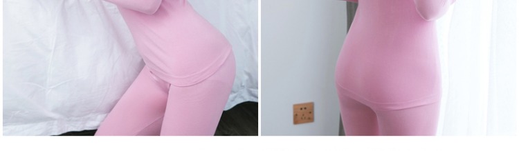 Qiuyi Qiuku Women bộ đồ mỏng đặt áo len cotton cổ tròn Slim Slim nữ sinh viên gợi cảm cơ thể đồ lót nhiệt quần áo ấm nữ