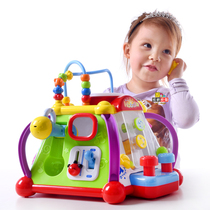Huile Toys Little World Music Multifunctional Early Education Educational Game Table 0-3 Years Old Baby Baby Game Table