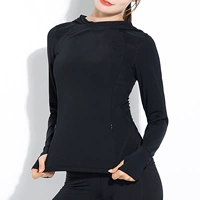 Áo thể thao dài tay nhanh khô nữ áo trùm đầu Áo len mỏng sửa chữa mẹ chạy nhanh khô thoáng khí tập thể dục yoga mùa xuân mới - Thể thao lông cừu / jumper áo degrey hoodie