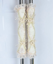 Bowen brand spring-filled European lace embroidery insulation decoration refrigerator door handle gloves refrigerator handle cover