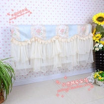  European-style new heating cover fabric lace radiator dust cover heating protective cover cover Mediterranean blue