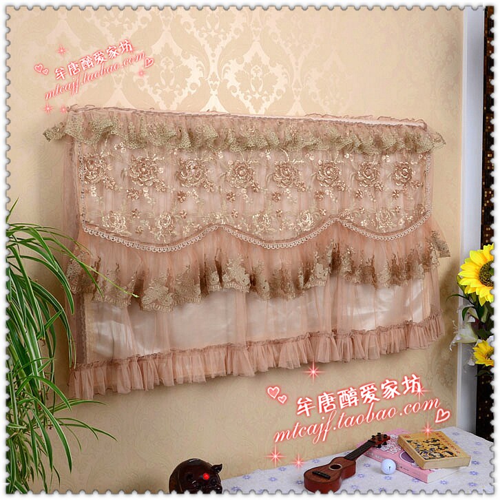  Bowen fabric brand high-grade European embroidery 47525565 inch TV set dust cover Golden Rose