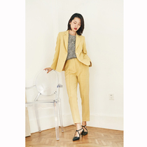 mytopbuyer明媚黄色修身西装女 经典版型 亮眼抬气色春夏新品
