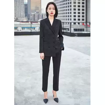 topbuyer black slim pants trousers women's straight tube show legs thin legs long slim style style style
