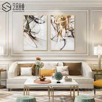 Modern minimalist abstract light and luxurious Living Room Crystal Porcelain Painting American Sofa Background Wall Decoration Painting Nordic Restaurant Painting