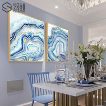 Art House Hotel Crystal Porcelain Painting Brief Abstract Decoration Painting Restaurant Bedroom Hanging Painting Xuanguan Corridor With Frame Painting Clouds Sea