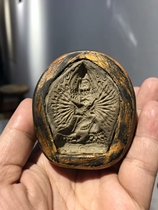 Qing Dynasty rare mud rub mold master double-body Big Wade King Kong mud has hardened