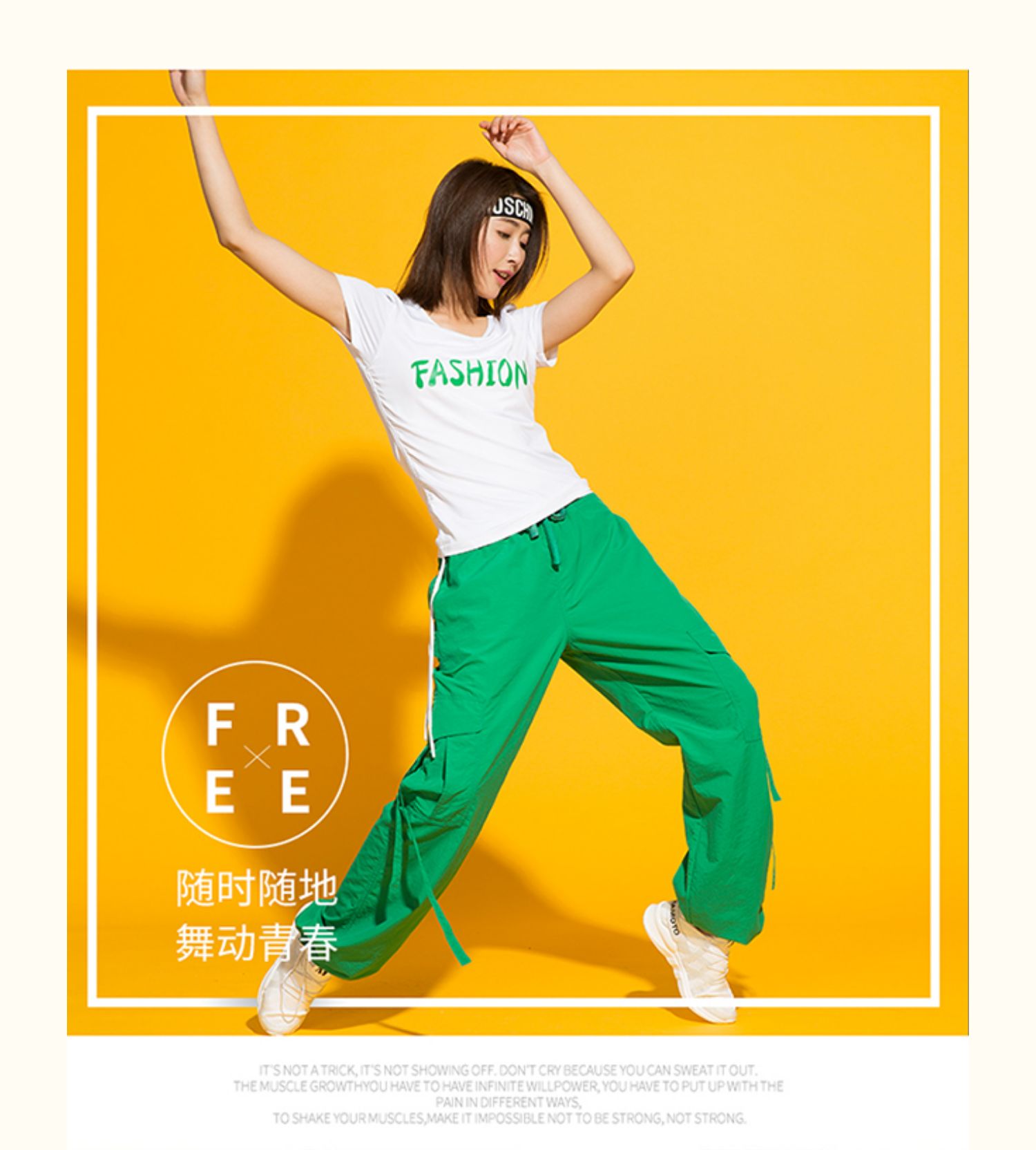 2019 mới tập thể dục nhịp điệu quần phụ nữ lỏng lẻo vuông ma bước nhảy thực hành khiêu vũ ngụy trang quần khiêu vũ - Khiêu vũ / Thể dục nhịp điệu / Thể dục dụng cụ giày tập múa cho bé