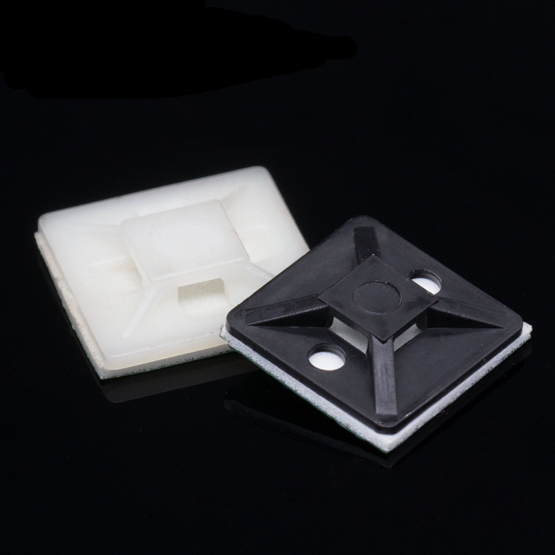 Promotion Huashe HS-101 Adhesive wiring holder Cable tie positioning piece Cable tie buckle Suction cup adhesive green glue 3M