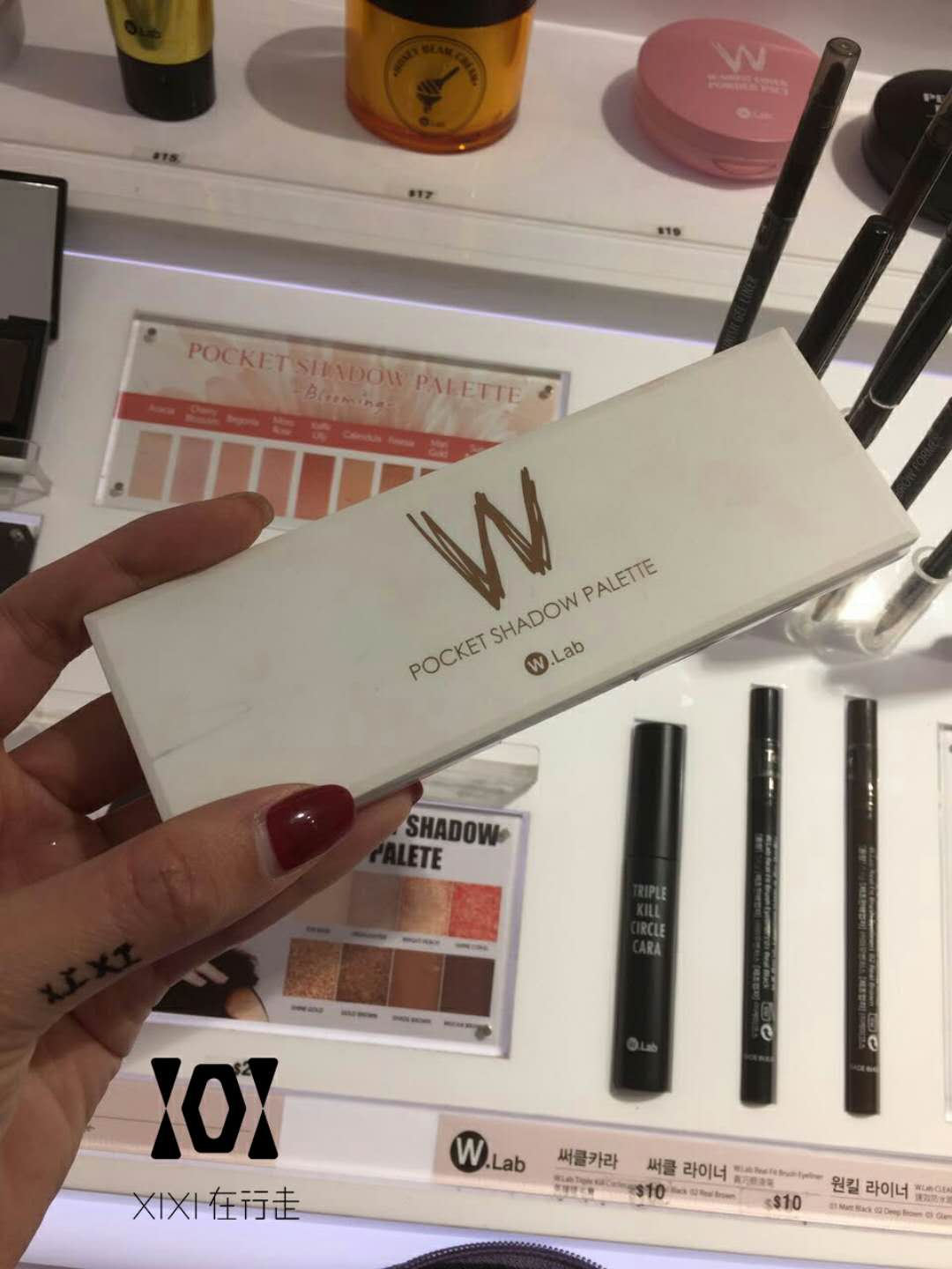 Spot PONY Khuyến nghị WLAB Ten Color Eyeshadow Palette Coral Makeup Western Bưởi phấn mắt nhũ kim tuyến