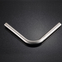 Squat toilet foot stool delay flushing valve 7 word L-type drain pipe 304 stainless steel flushing pipe 32 elbow