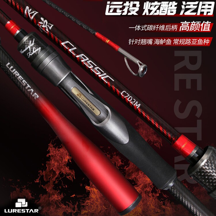 Pint fishing Delight Road Sub Pole Far Throw Rod Rod Bass Fishing Rod M ML Straight Shank Gun Handle Fishing Rod 2 1 2 4 m-Taobao