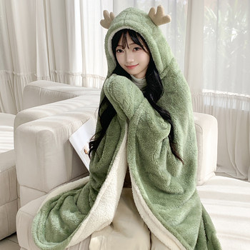 Autumn and winter nap blanket thickened and warm