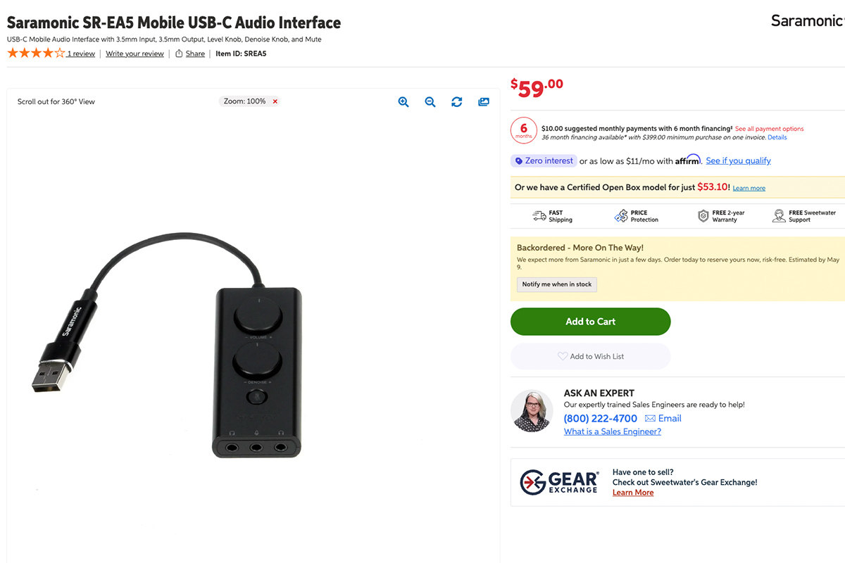 拆解报告：枫笛SR-EA5 USB 降噪声卡（Denoise Sound Card）支持电脑/手机  16bit/48kHz DAC 数字解码 Excellent Sound Experience Compatible with Compter iphone 16 17 pro