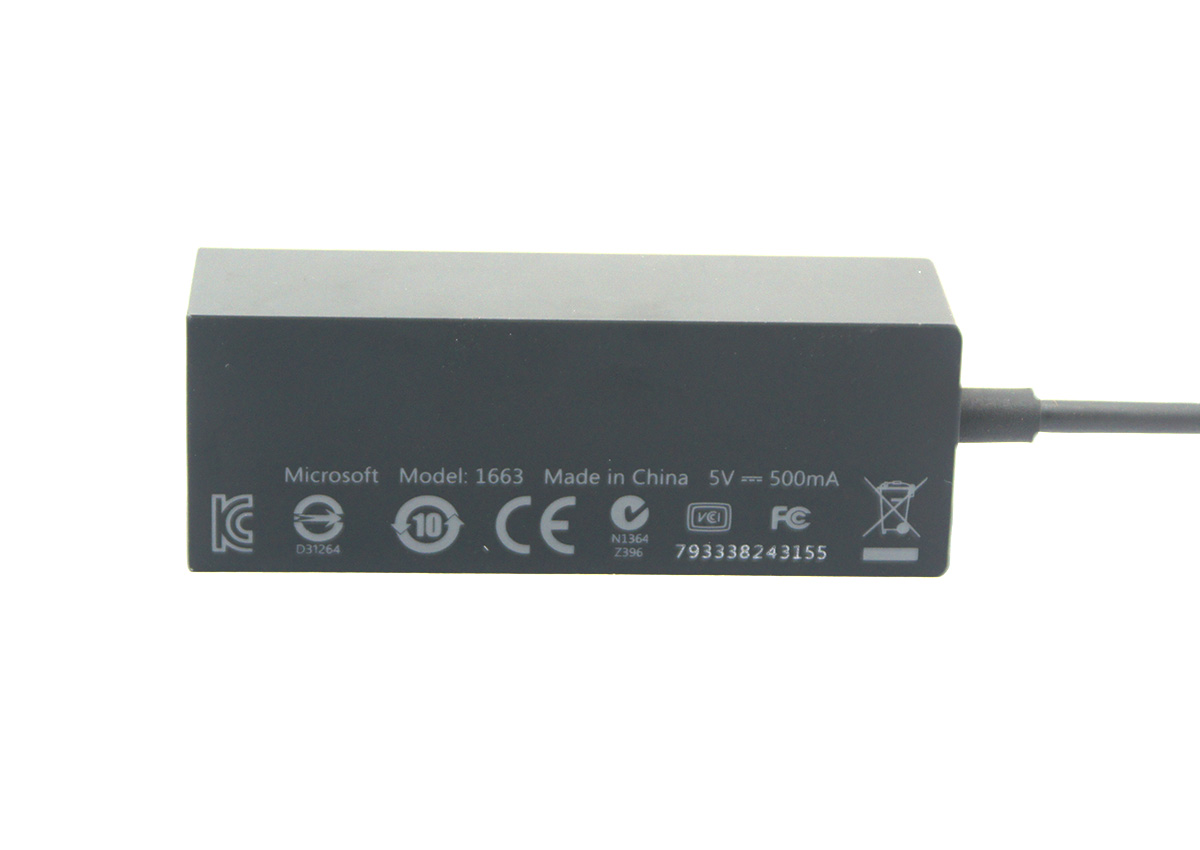 Microsoft微软1663 USB3.0高速千兆有线网卡WIN8 10 MAC 黑苹果免驱  Surface Ethernet Adapter 3.0 USB TO RJ45 RTL8153