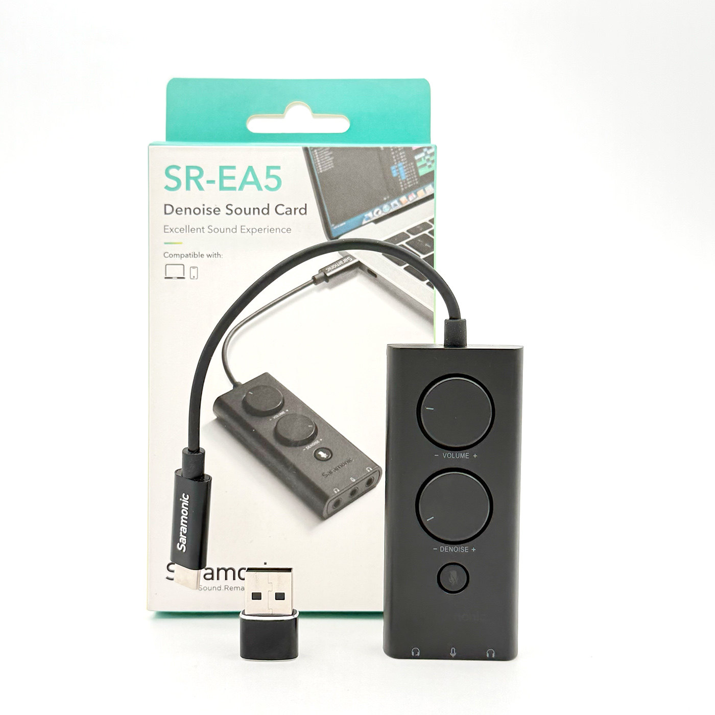 拆解报告：枫笛SR-EA5 USB 降噪声卡（Denoise Sound Card）支持电脑/手机  16bit/48kHz DAC 数字解码 Excellent Sound Experience Compatible with Compter iphone 16 17 pro