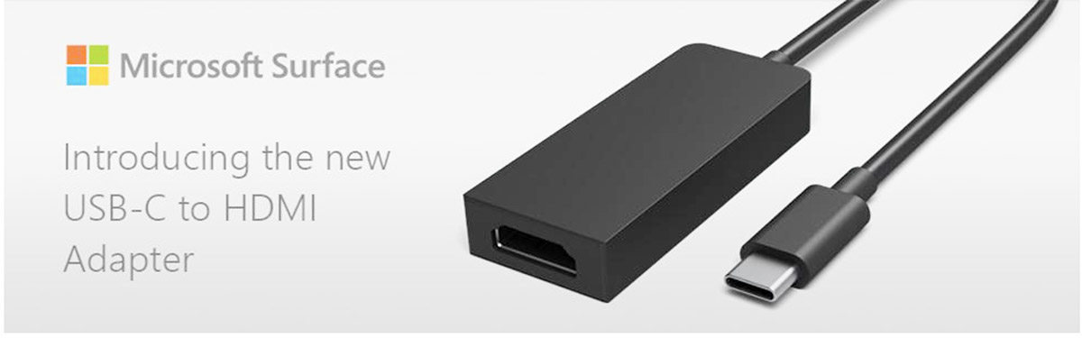 Microsoft Surface USB-C 转 HDMI 适配器 1857 type c转HDMI 2.0 投屏高清线转接器18.2Gbps 主动式 MCDP2900A4 兼容AMD Eyefinity And NVIDIA
