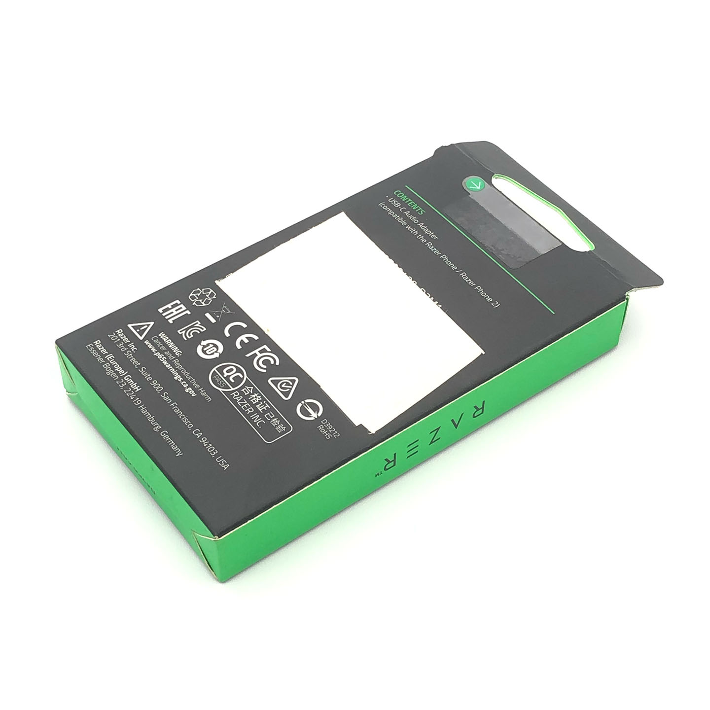 全新原装雷蛇Razer USB Type C Audio 3.5mm AUX Headphone Adapter Jack Cable2 RC30-025904 Cirrus logic CS42L42芯片Phone1 Phone2 Dongle THX认证手机小尾巴数字音频转换器 DAC转换头-3Cgeek,只卖正品 收售工厂呆滞库存尾单 全新原装雷蛇Razer USB Type C Audio 3.5mm AUX Headphone Adapter Jack Cable2 RC30-025904 Cirrus logic CS42L42芯片Phone1 Phone2 Dongle THX认证手机小尾巴数字音频转换器 DAC转换头
