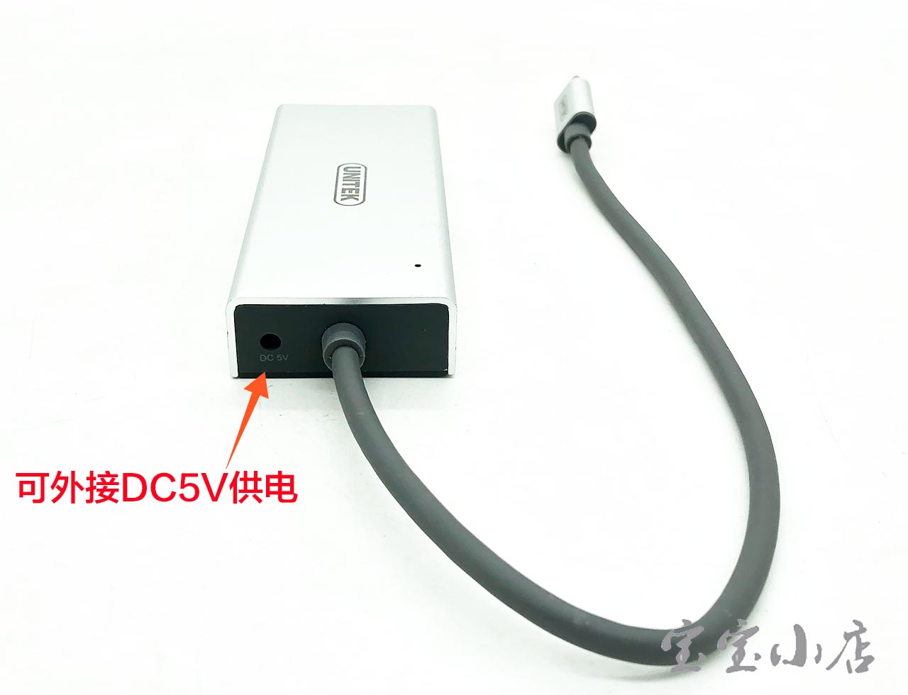 拆解优越者UNITEK Y-9109 USB 3.1 Type-C 4端口集线器 USB C to USB Gen 雷电1拓展坞 FL5001-1Q0 5Gb/s